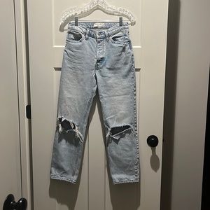 Abercrombie high rise dad Jean.  25 S